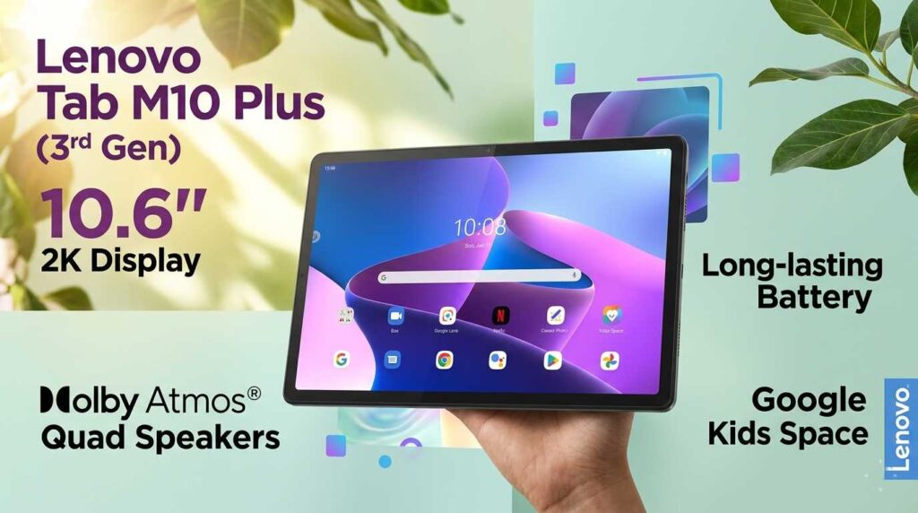 Lenovo Tab M10 Plus (3rd Gen) Best Tablets for Seniors 2026