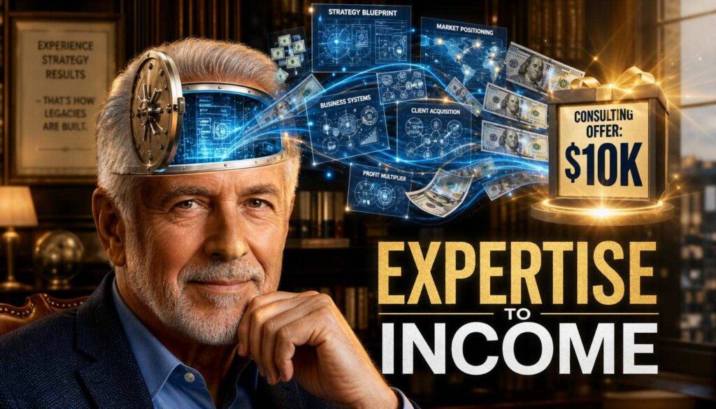Senior professional turning 30 years of industry experience into high-ticket consulting packages.