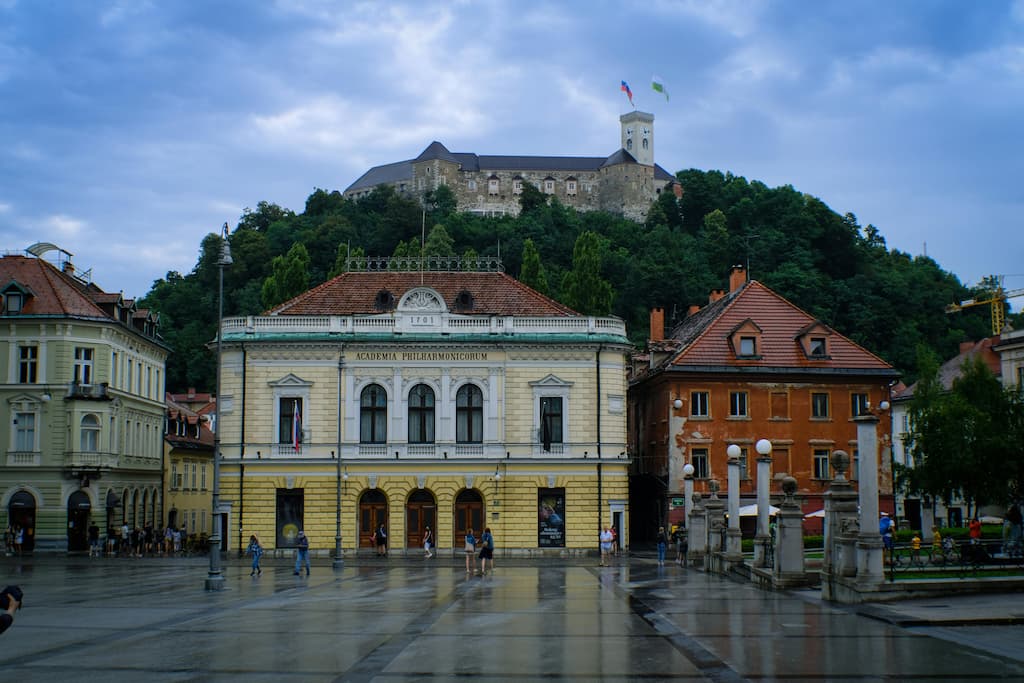 Accessible Ljubljana Castle view, a highlight of our Ljubljana travel guide for seniors visiting Slovenia.