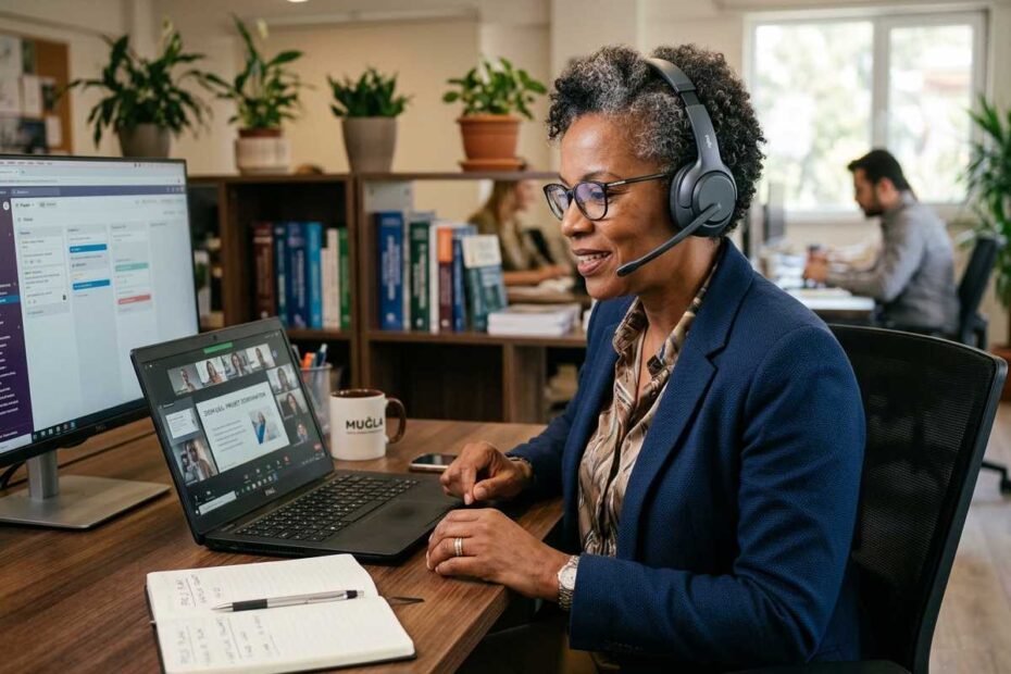 Remote virtual project manager for seniors working from home