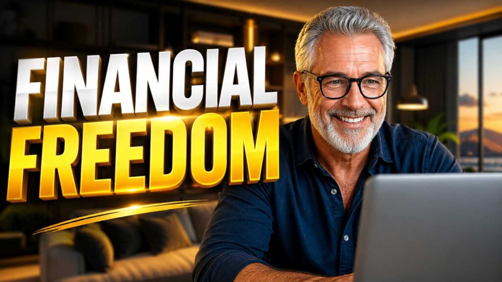 Senior man successfully working on Upwork from home in 2026.