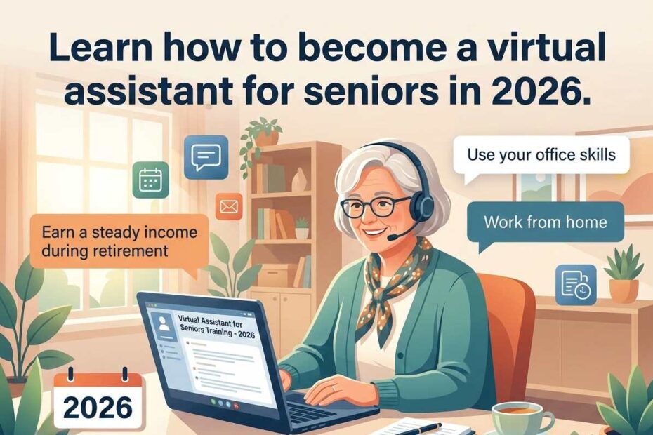 Learn how to become a virtual assistant for seniors in 2026 - remote work guide
