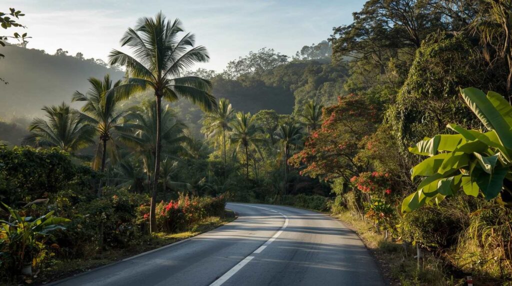 The lush green landscape of Atenas Costa Rica, known for having the best climate for retirees.