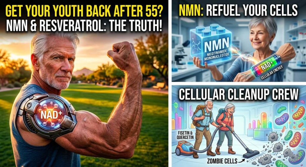 A senior man showing vitality and strength from using the best longevity supplements for seniors.
