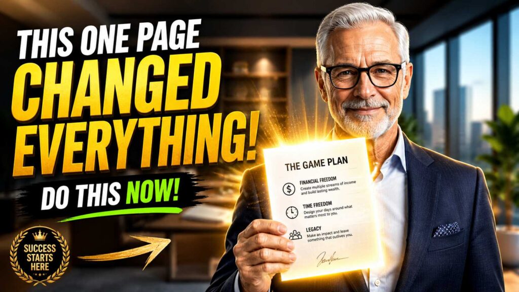 A senior consultant holding a winning consulting proposal template for seniors.