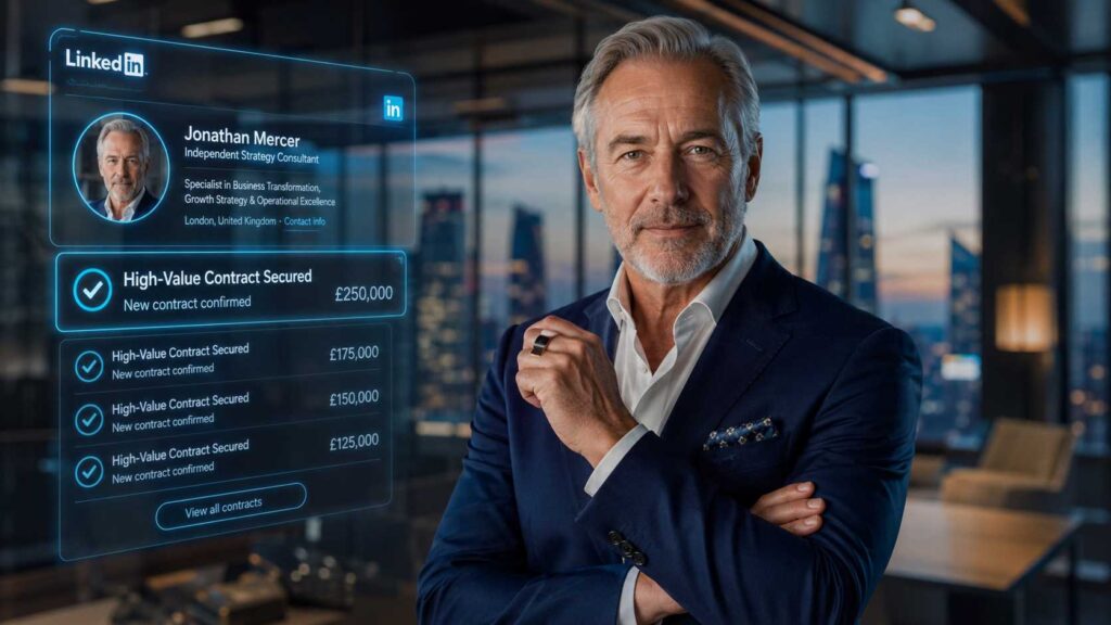 Senior consultant achieving success on LinkedIn in 2026.