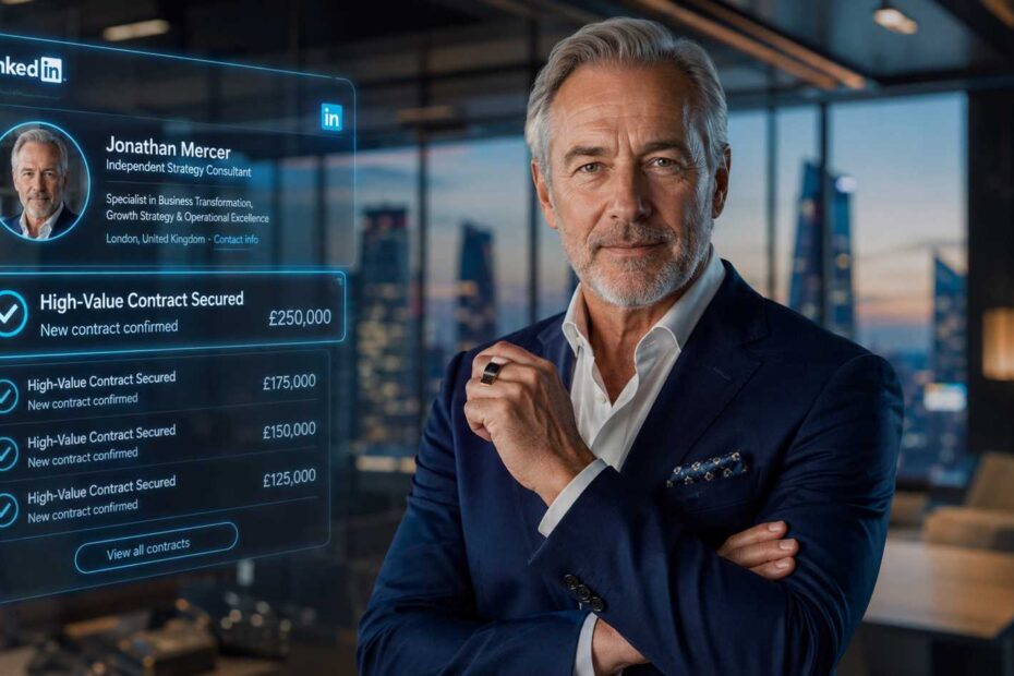 Senior consultant achieving success on LinkedIn in 2026.