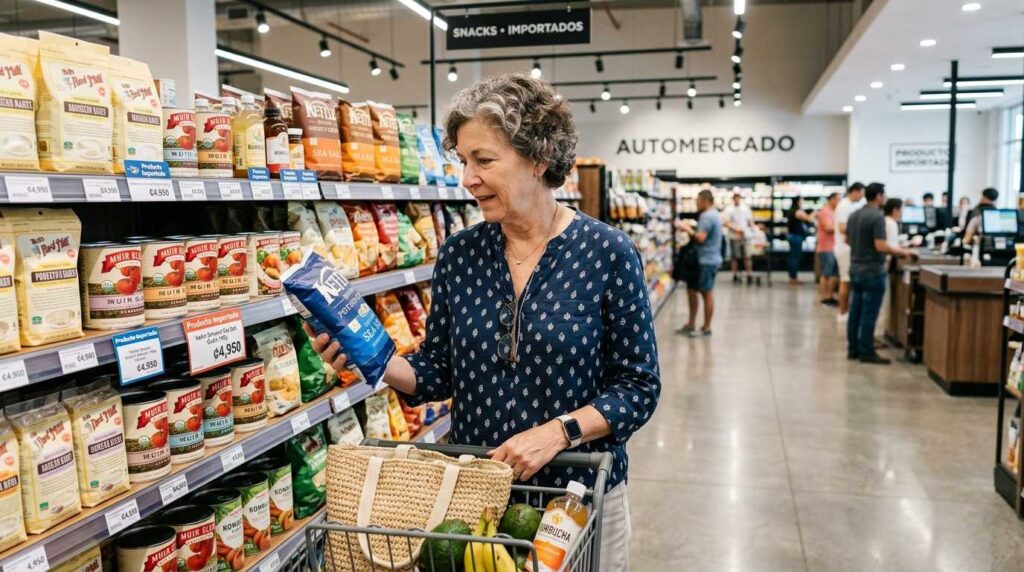 Upscale grocery store shopping prices in escazu costa rica for american retirees.