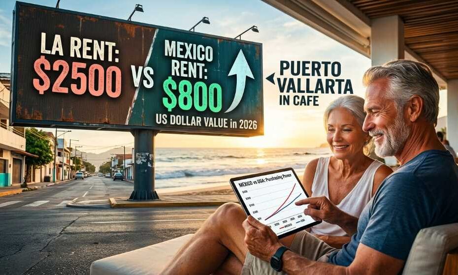 Mexico retirement guide for Americans 2026 showing cost comparison.