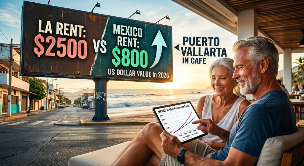 Mexico retirement guide for Americans 2026 showing cost comparison.