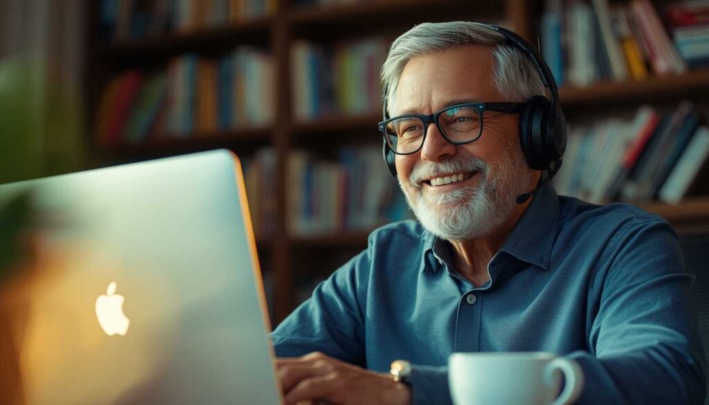 A professional tutor finding success with online tutoring jobs seniors 2026 guide.