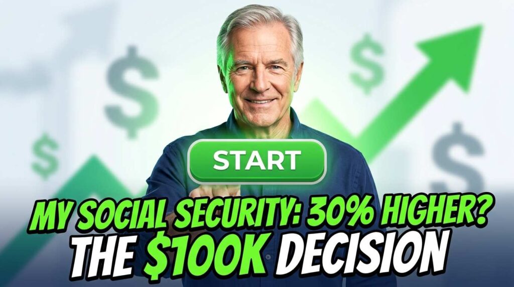 A determined senior man maximizing his Social Security benefits with strategies for 2026.